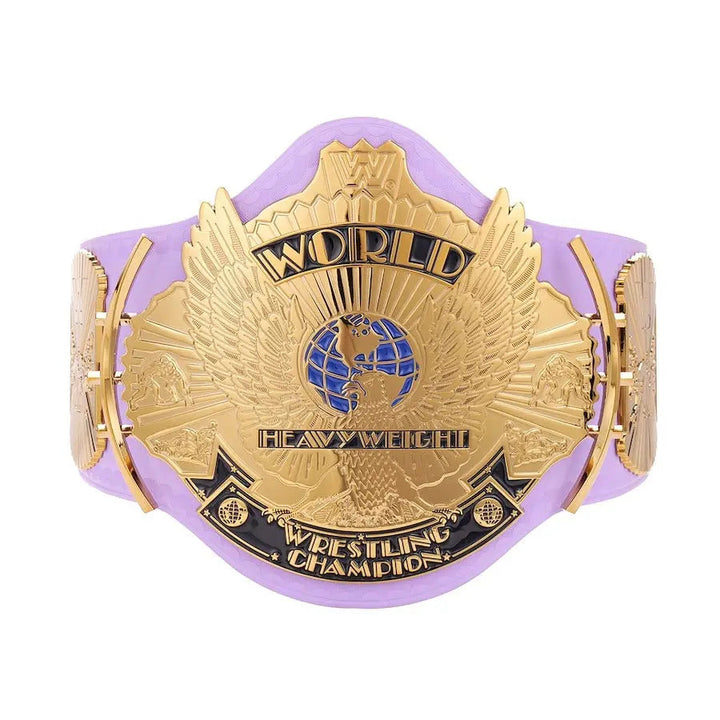Purple WWE Winged Eagle Championship Wrestling Title Belts
