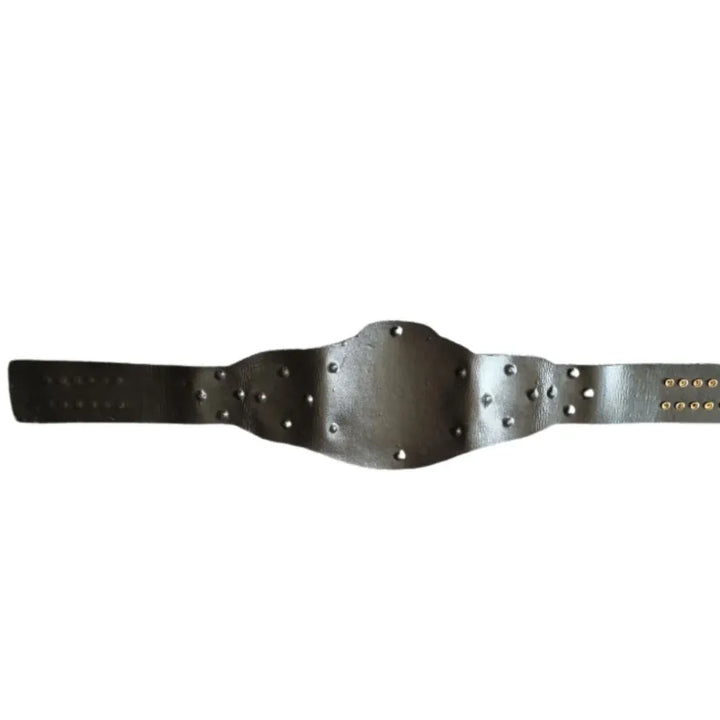 Black leather ROH World Tag Team Title replica belt blank without plates from Wrestling Title Belts