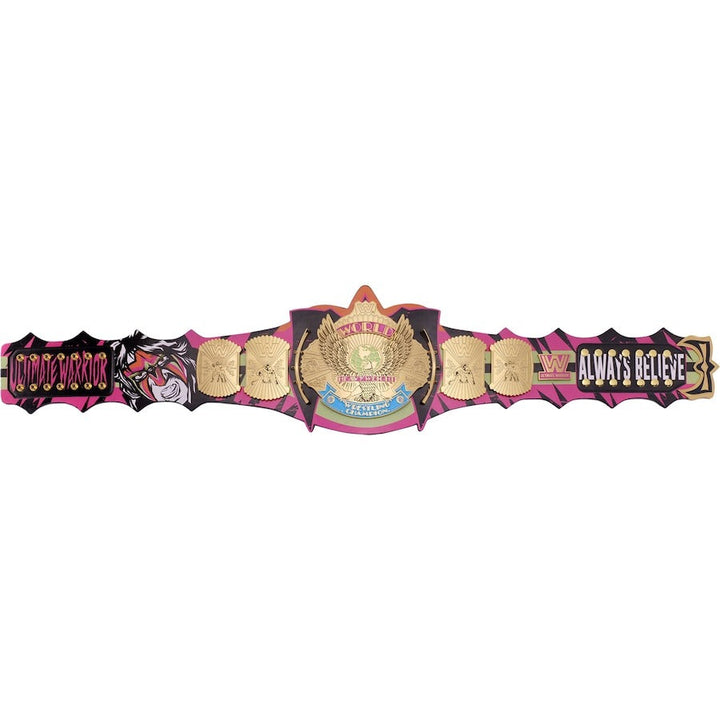 The Ultimate Warrior Signature Series Championship Replica Title Belt Wrestling Title Belts