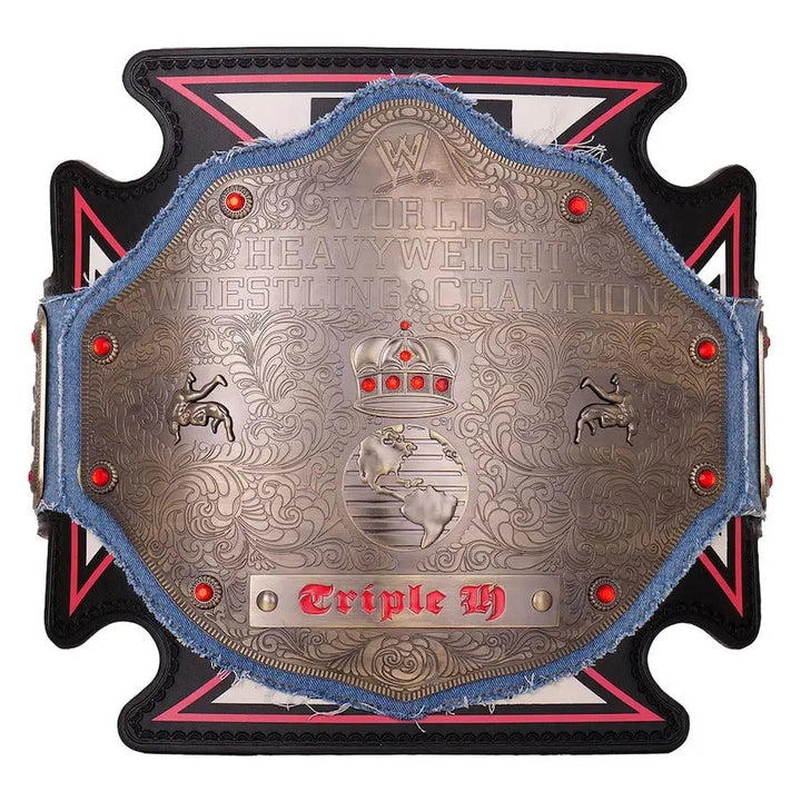 Triple H 30 Years Evolution World Championship Wrestling Title Belts