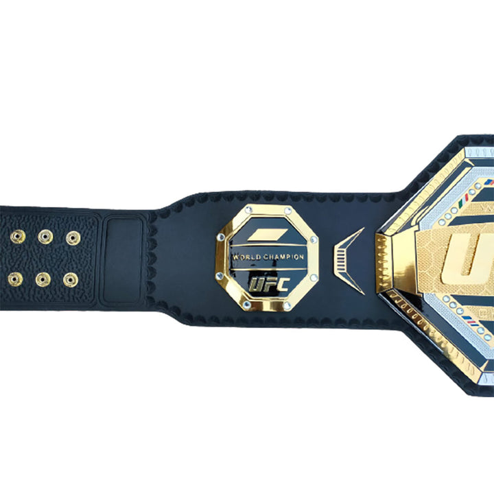 UFC legacy heavyweight championship replica belt with gold and black detailing from Wrestling Title Belts