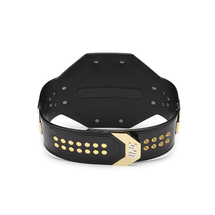 UFC legacy replica belt by Wrestling Title Belts with black leather and gold accents
