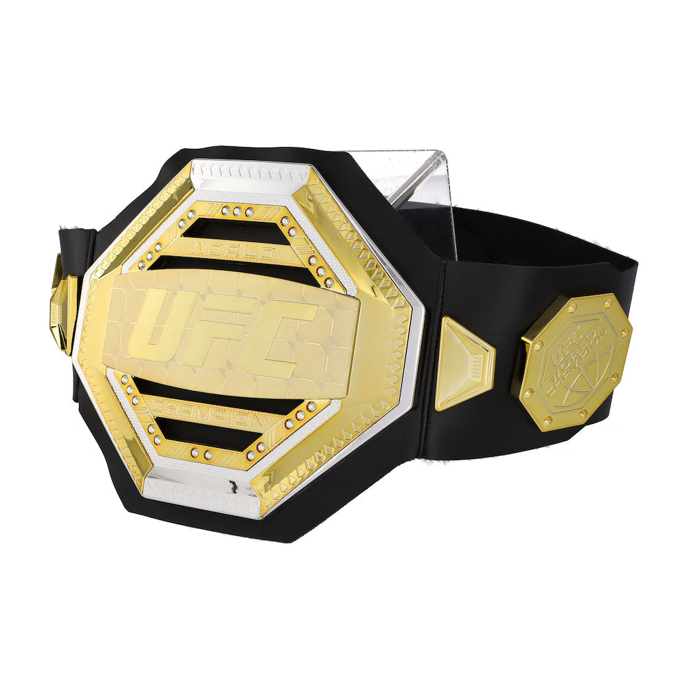UFC replica championship belt with gold and silver detailing from Wrestling Title Belts
