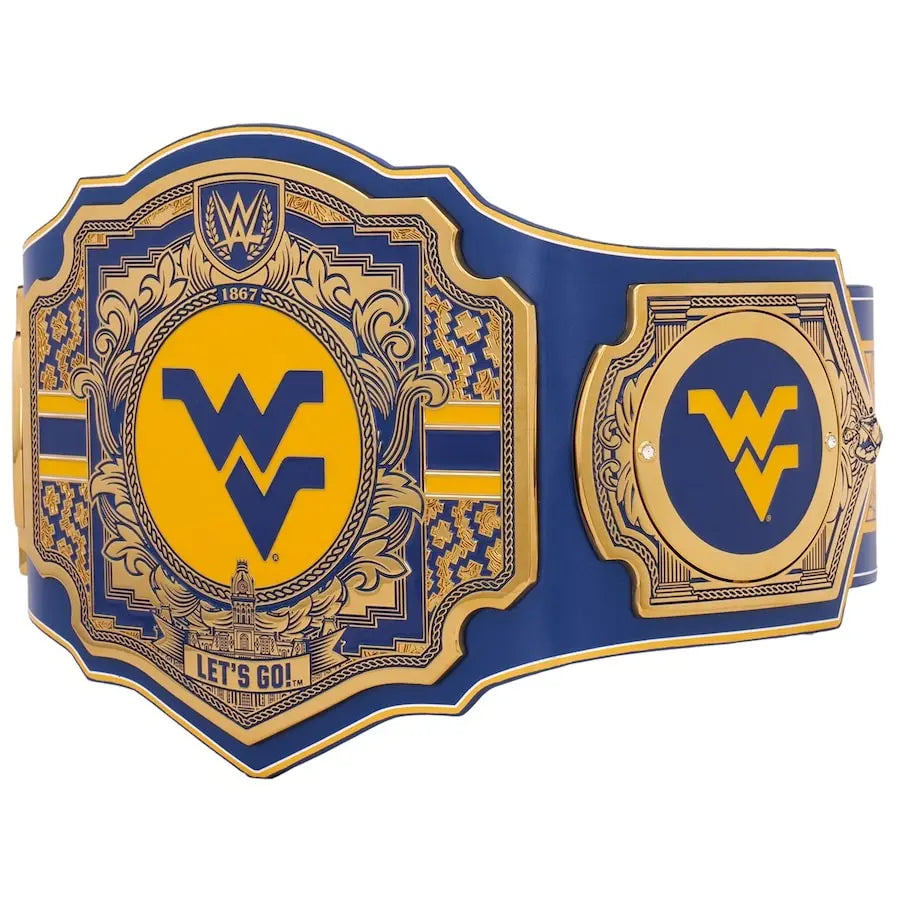West Virginia Mountaineers WWE Legacy Championship Wrestling Title Belts
