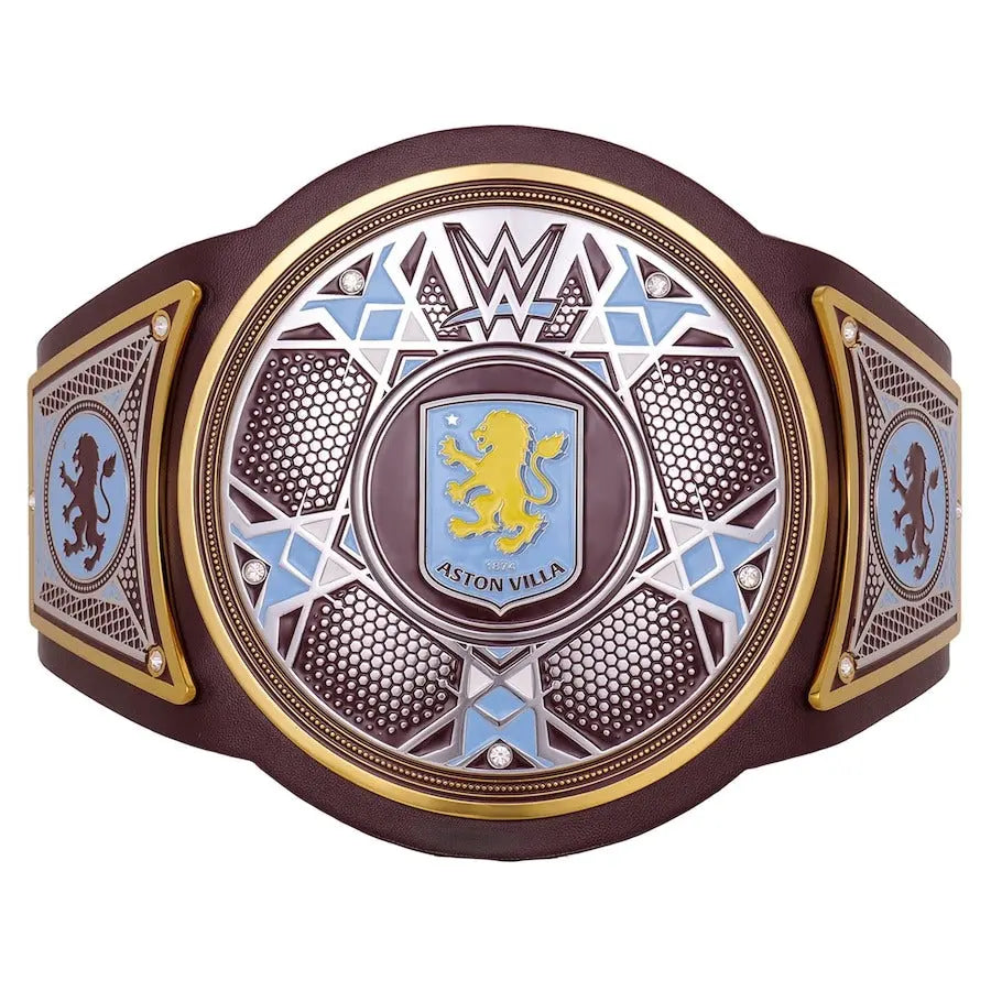 WWE x Aston Villa Legacy Champion Replica Belt – Iconic Football & Wrestling Tribute Wrestling Title Belts