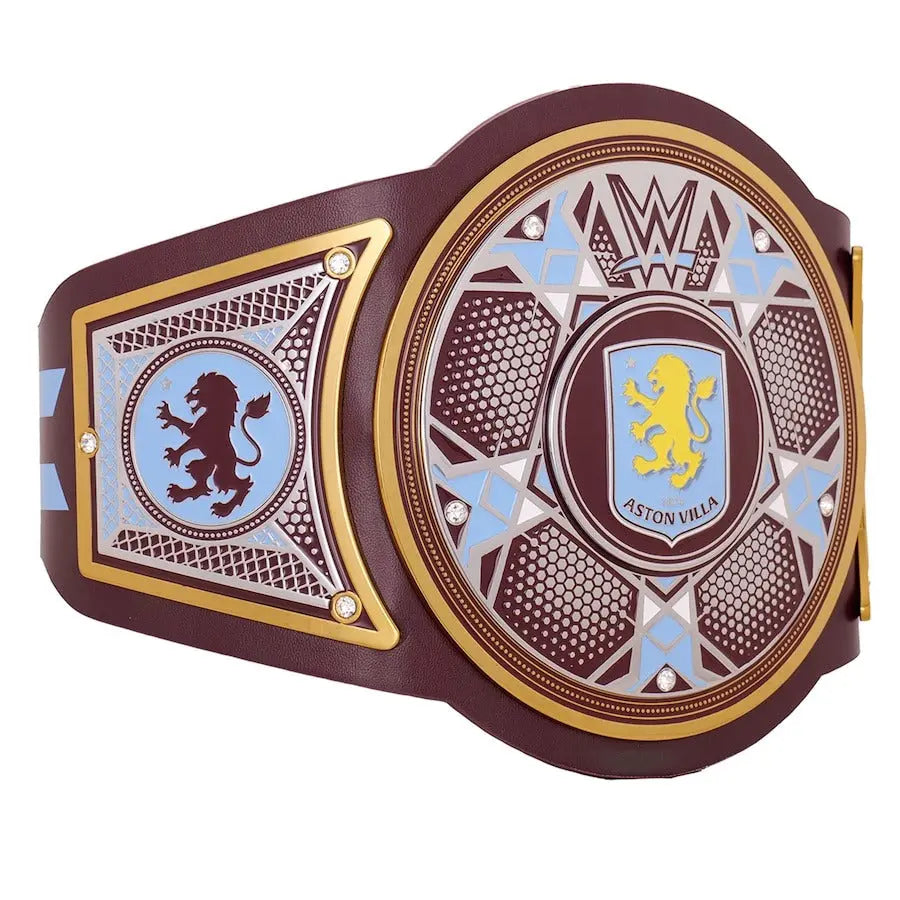 WWE x Aston Villa Legacy Champion Replica Belt – Iconic Football & Wrestling Tribute Wrestling Title Belts