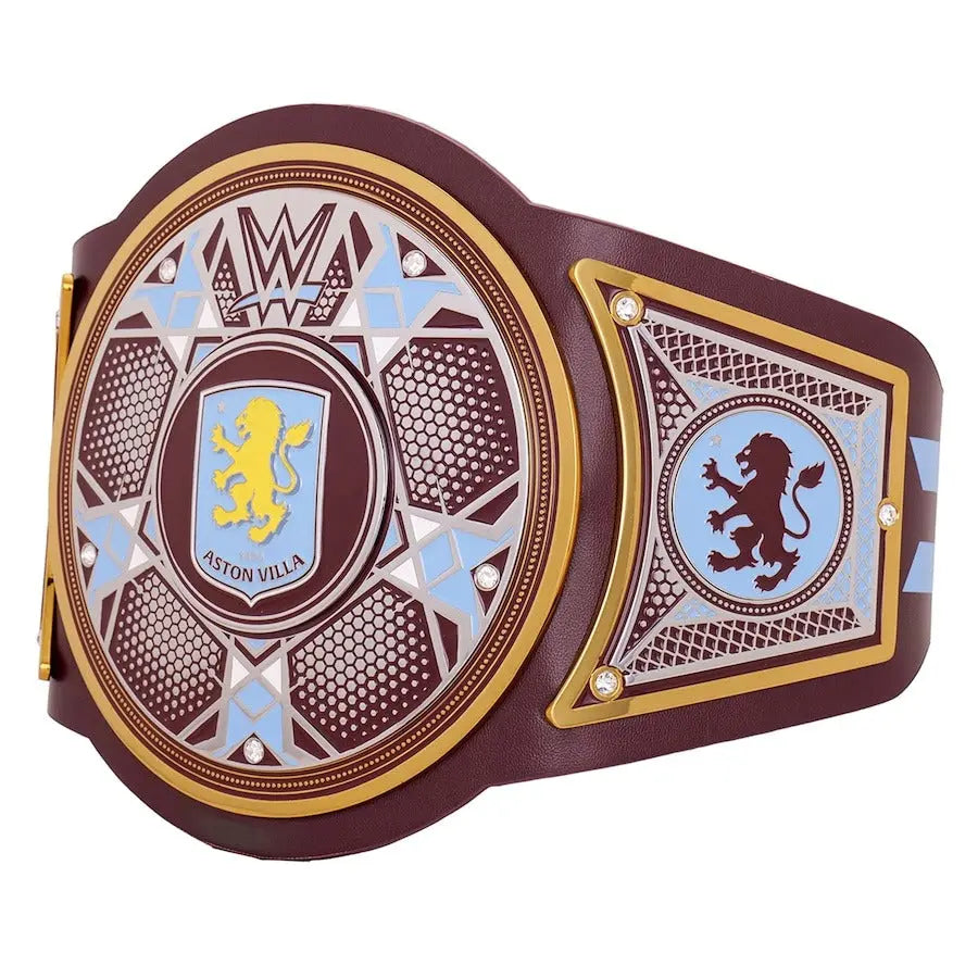 WWE x Aston Villa Legacy Champion Replica Belt – Iconic Football & Wrestling Tribute Wrestling Title Belts