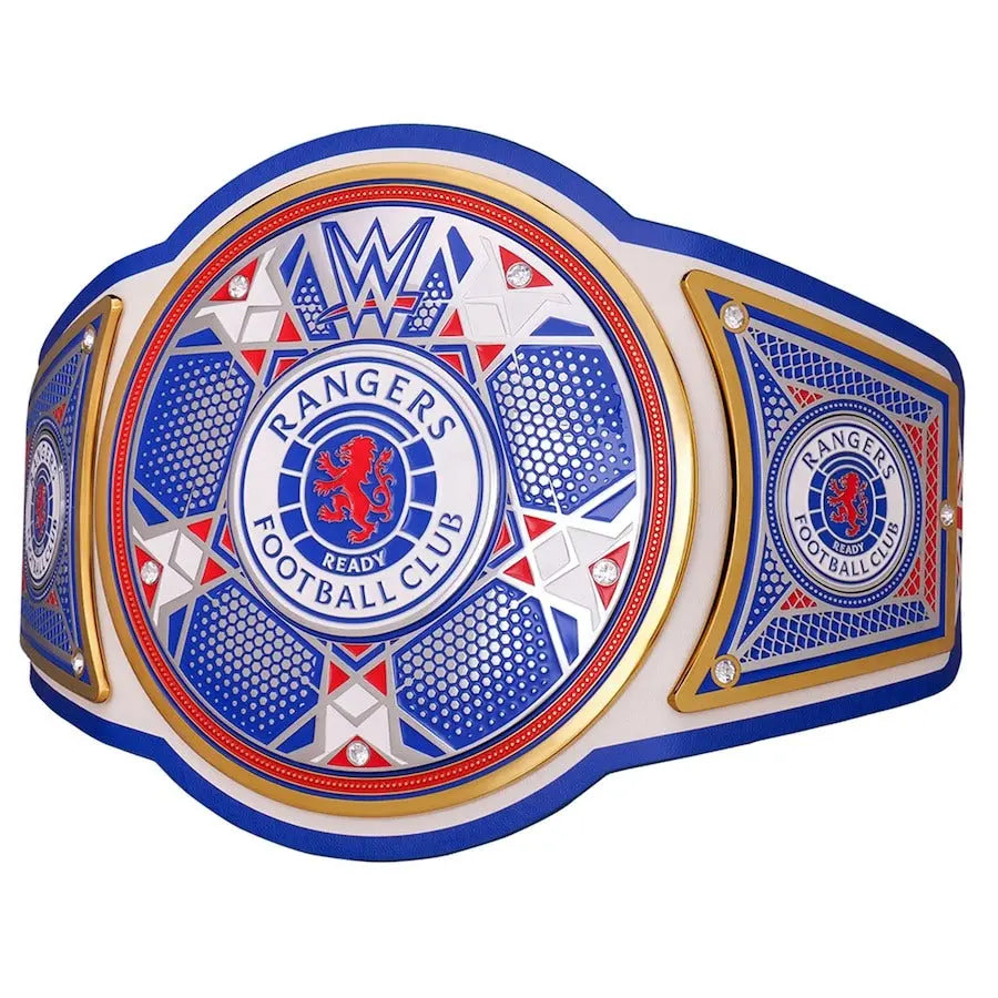 WWE x Rangers FC Legacy Championship Replica Belt – Official Football x Wrestling Collectible Wrestling Title Belts