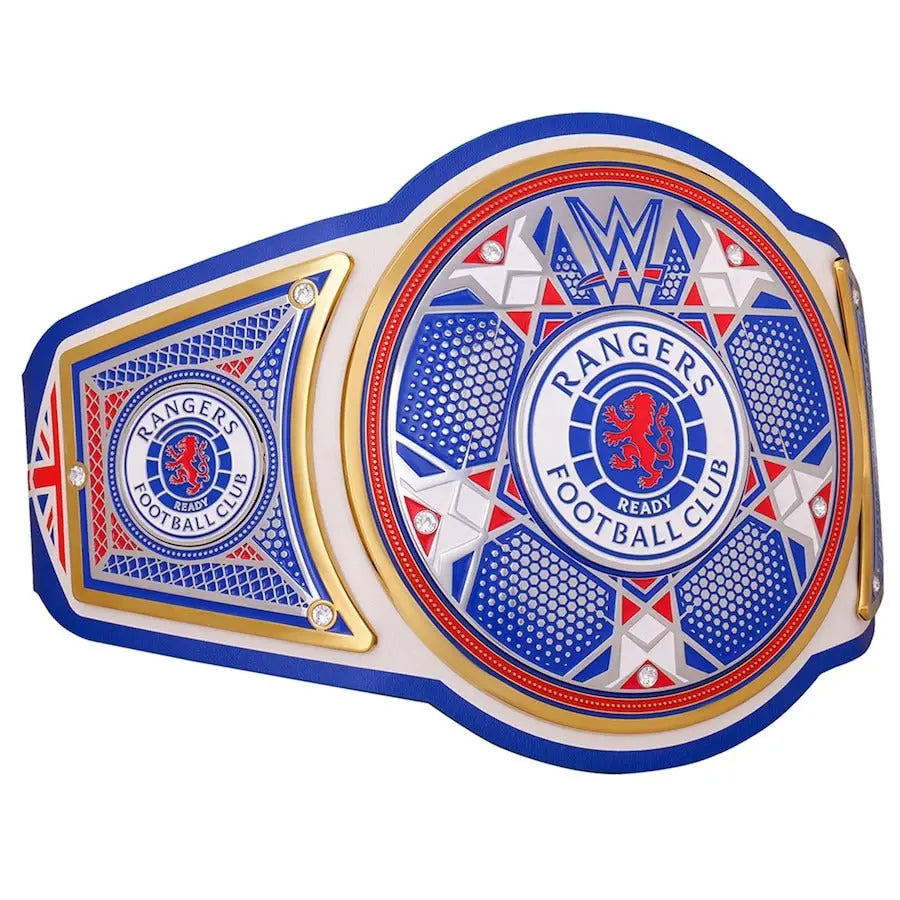 WWE x Rangers FC Legacy Championship Replica Belt – Official Football x Wrestling Collectible Wrestling Title Belts