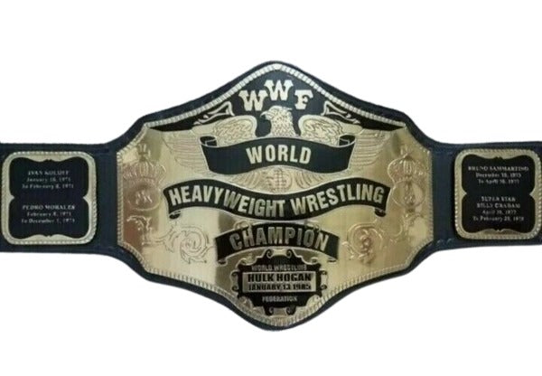 WWF Hulk Hogan Wrestling Heavyweight Championship Title Belt Replica Wrestling Title Belts