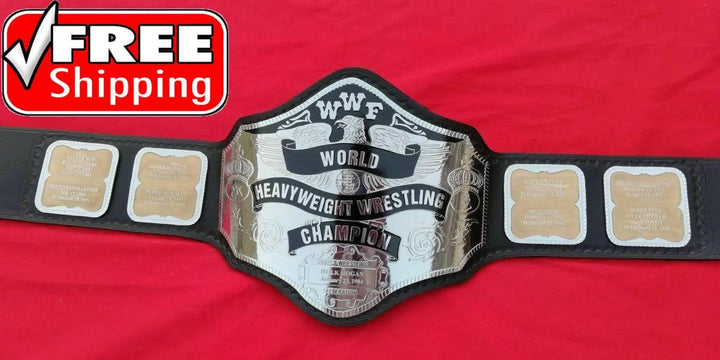 WWF Hulk Hogan Wrestling Heavyweight Championship Title Belt Replica Wrestling Title Belts