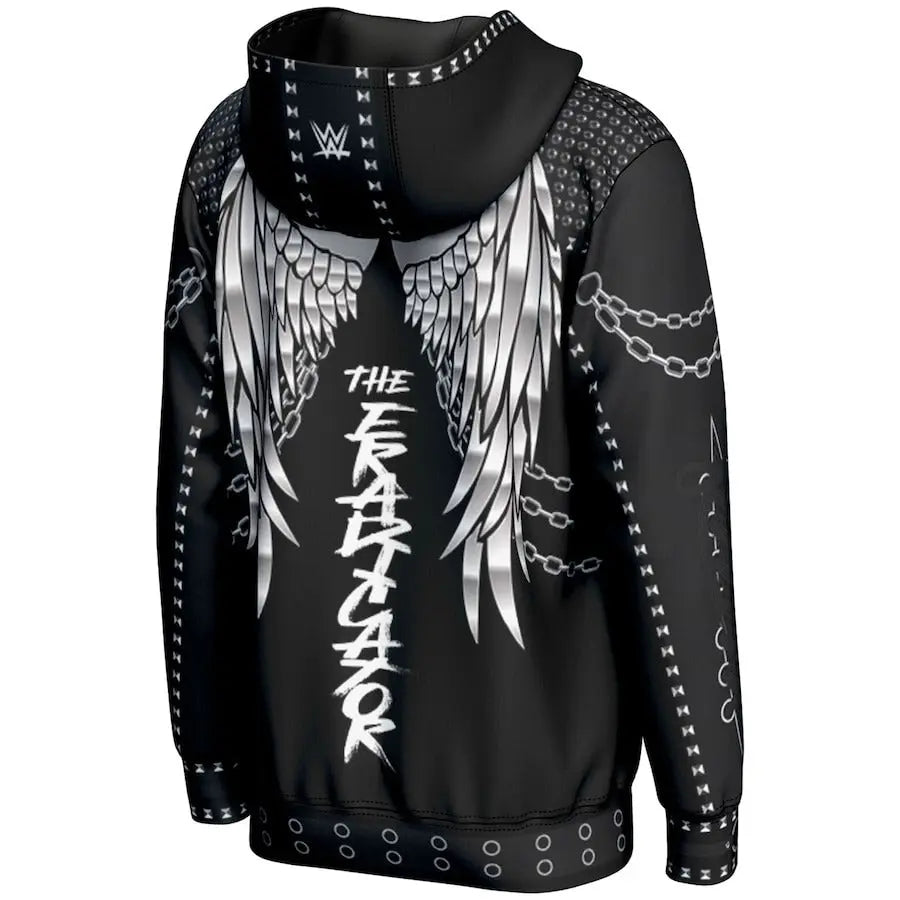 Youth Prosphere Black Rhea Ripley Hoodie Wrestling Title Belts