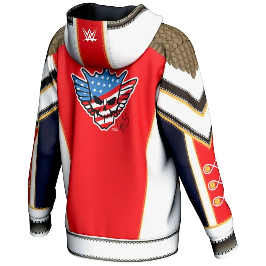 Youth Prosphere White Cody Rhodes Hoodie Wrestling Title Belts